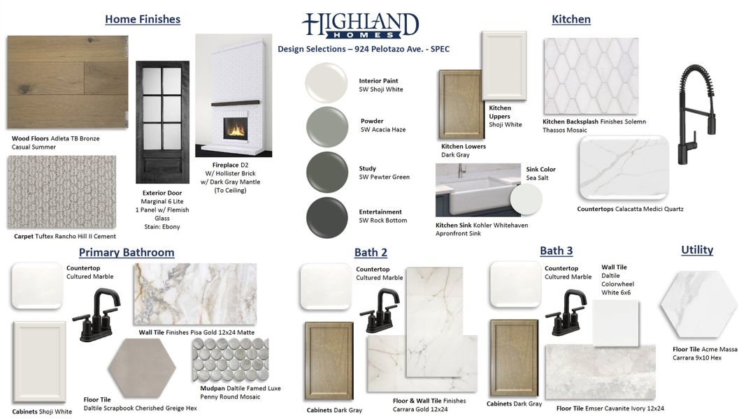 Sample of building materials used in homes in Wildflower Ranch: Artisan Series - 60ft. lots, Dish (Image 25).