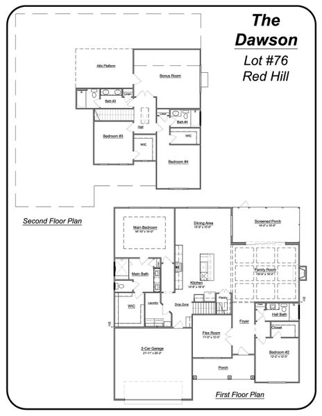 2 story home with a first floor main bedroom