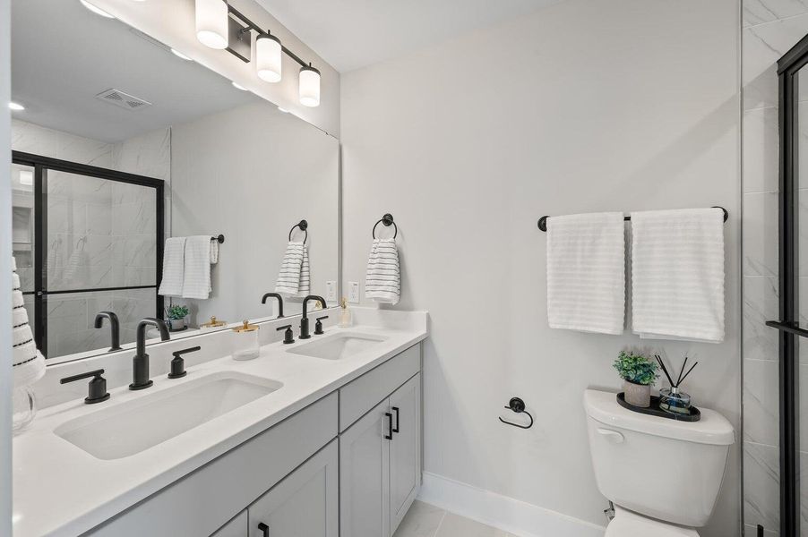 Furnished interior view inside a new home in Windward Townes, Goose Creek (Image 9). Furnished interior view inside a new home in Windward Townes, Goose Creek (Image 9).