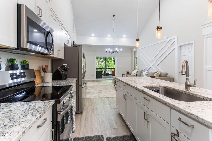 Kitchen-Living Room-Dining Room