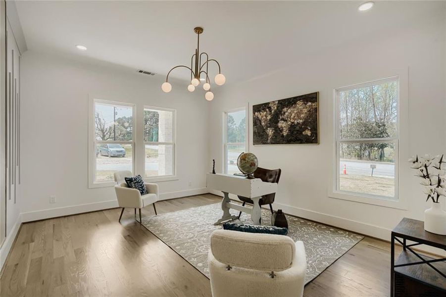 Furnished interior view inside a new home in , Grayson (Image 16).