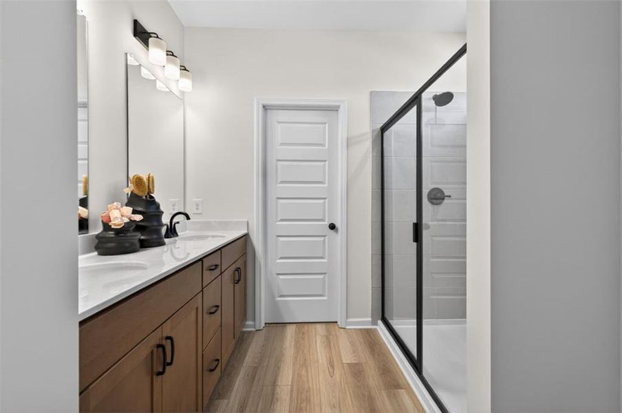 Furnished interior view inside a new home in The Stiles, Cartersville (Image 32).