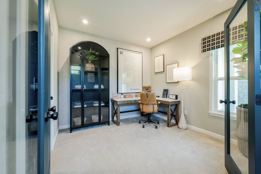 Representative furnished interior of a home built from the Wembley by Fischer Homes in Villas at Gold Creek, Dawsonville (Image 5).