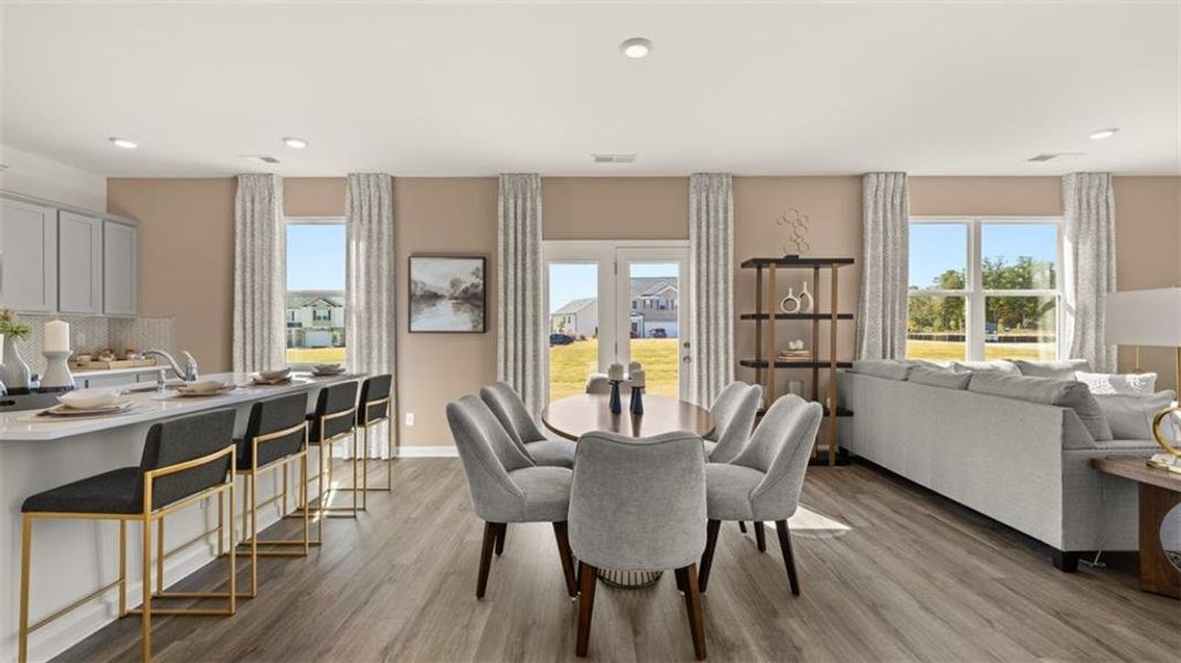 Furnished interior view inside a new home in Locust Grove Station - Cedar Ridge, Locust Grove (Image 22).