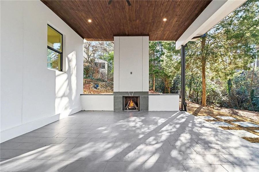 Exterior details and patio area of a home in , Atlanta (Image 30). Exterior details and patio area of a home in , Atlanta (Image 30).