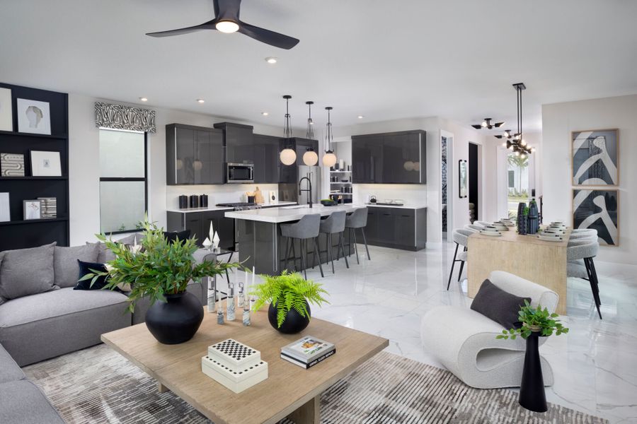 Representative furnished interior of a home built from the Marguerite by Mattamy Homes in Newfield, Palm City (Image 7).