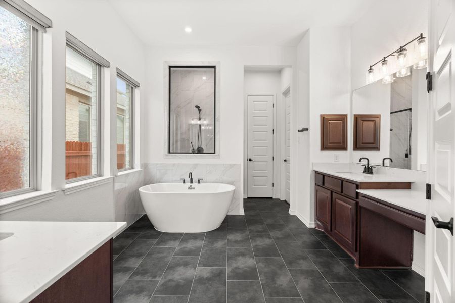 Furnished interior view inside a new home in Santa Rita Ranch, Liberty Hill (Image 17).