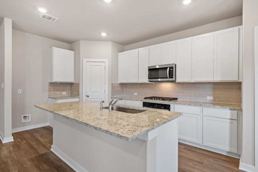 Center Island in Kitchen