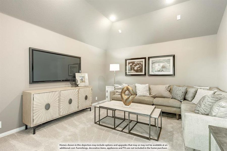Furnished interior view inside a new home in The Grove, Midlothian (Image 3).
