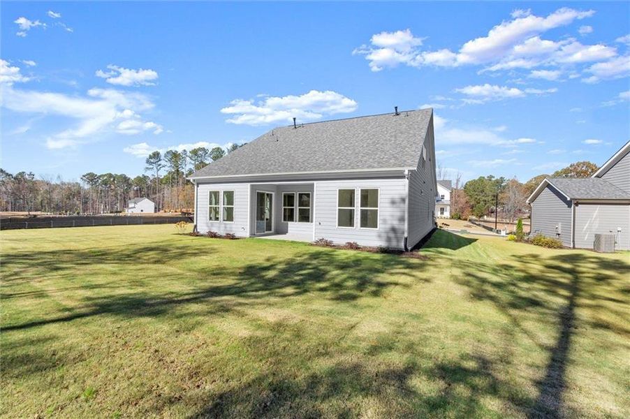 Exterior details and patio area of a home in Hillgrove Preserve, Powder Springs (Image 25).