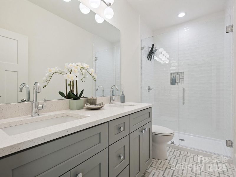 Furnished interior view inside a new home in , Charlotte (Image 16).