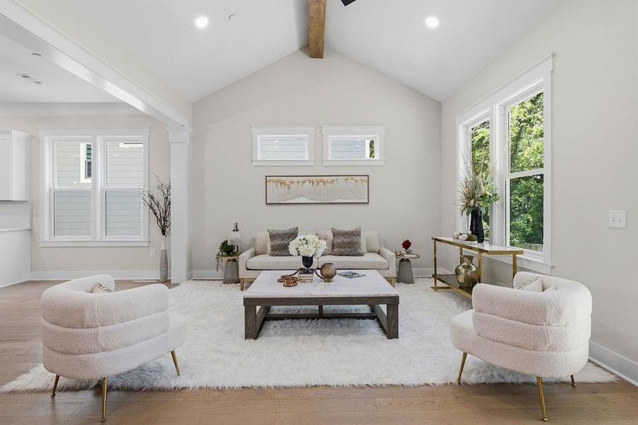Furnished interior view inside a new home in , Marietta (Image 28).