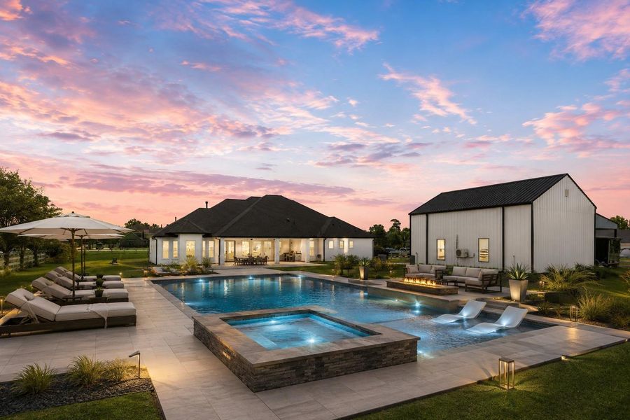 Imagine relaxing in this amazing pool with a fire pit, sun shelf, and plenty of loungers to soak up the sun! Virturally rendered. But, this could be built! I know a few great pool builders! Imagine relaxing in this amazing pool with a fire pit, sun shelf, and plenty of loungers to soak up the sun! Virturally rendered. But, this could be built! I know a few great pool builders!