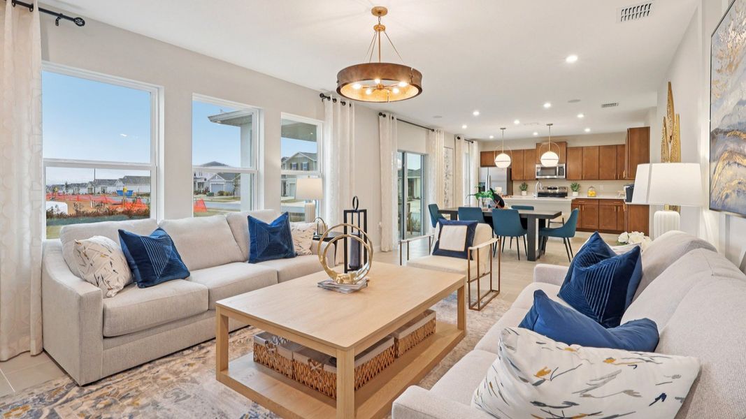 Furnished interior view inside a new home in Hamilton Bluff, Haines City (Image 10). Furnished interior view inside a new home in Hamilton Bluff, Haines City (Image 10).