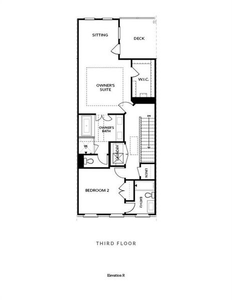 2D floor plan layout of this home in Byers Park, Alpharetta, GA (Image 6).