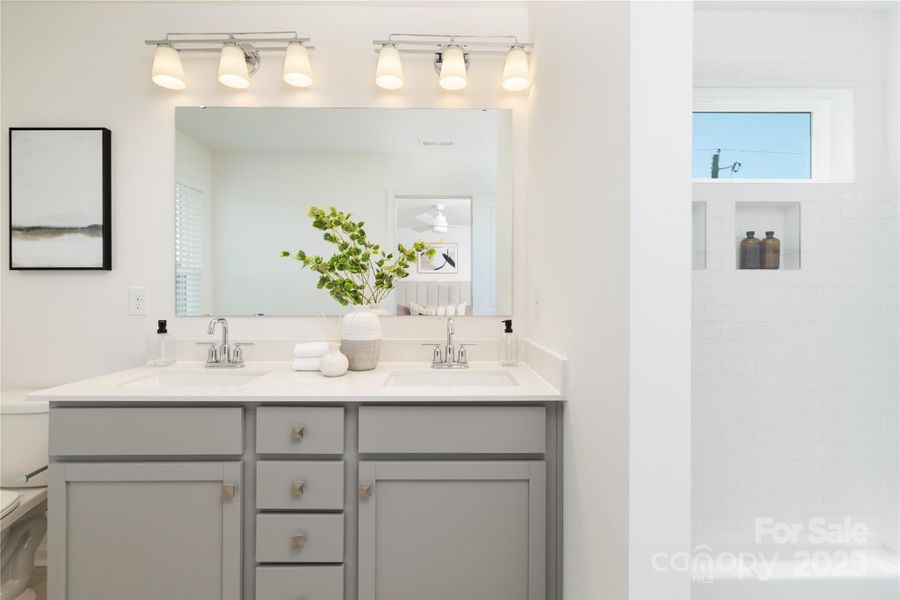 Furnished interior view inside a new home in , New London (Image 19).