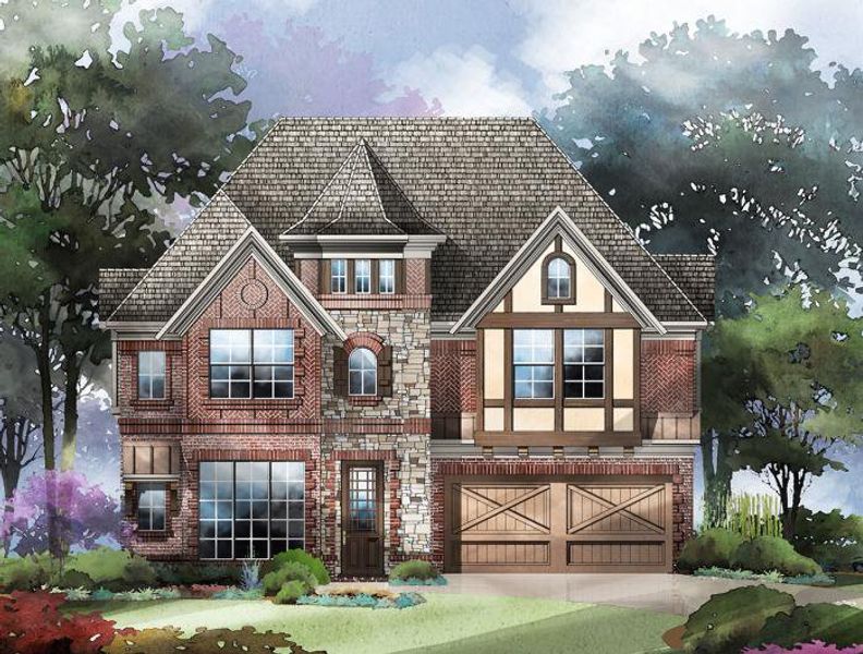 Representative exterior photo of a completed home built from the Rivercrest by Grand Homes in Grand Oaks, Celina, TX (Image 17).