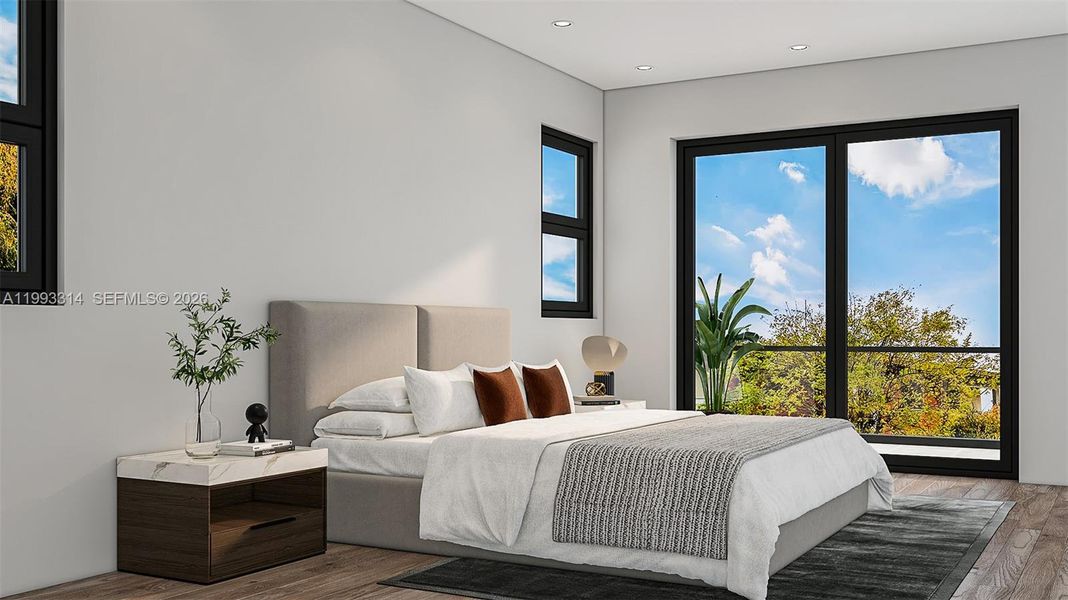 Furnished interior view inside a new home in , Fort Lauderdale (Image 11).