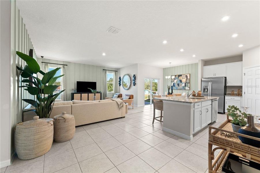 Furnished interior view inside a new home in Groves at Grand Island, Grand Island (Image 21).