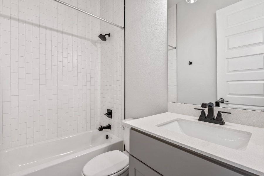 Furnished interior view inside a new home in Lariat, Liberty Hill (Image 13).