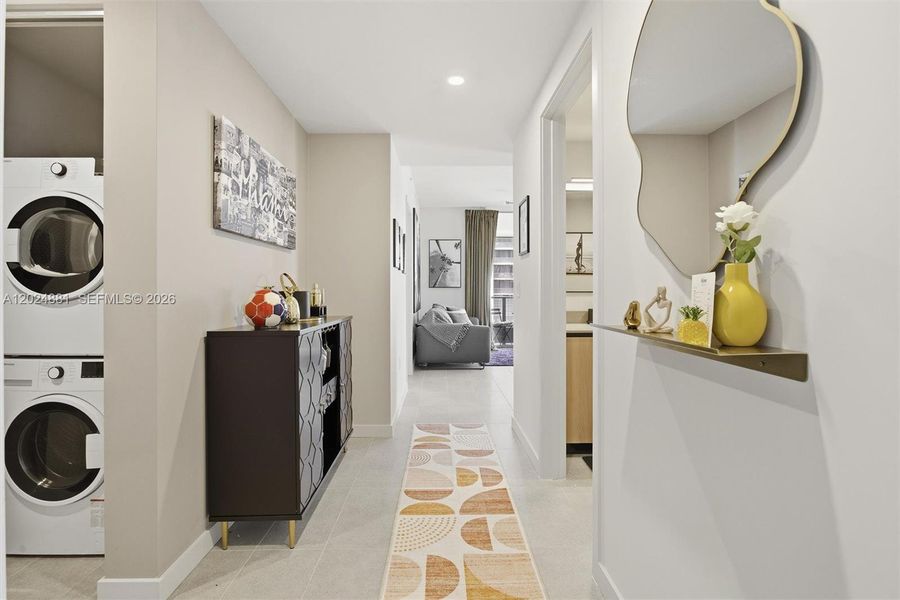 Furnished interior view inside a new home in , Miami (Image 13). Furnished interior view inside a new home in , Miami (Image 13).