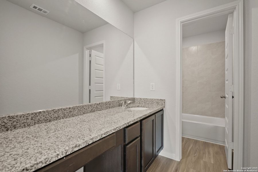 Furnished interior view inside a new home in Hunters Ranch, San Antonio (Image 9). Furnished interior view inside a new home in Hunters Ranch, San Antonio (Image 9).