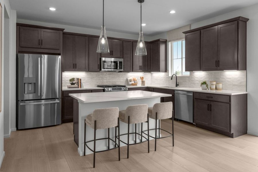 Representative furnished interior of a home built from the Plan 2651 Modeled by KB Home in Murphy Creek Reserve, Aurora (Image 7).