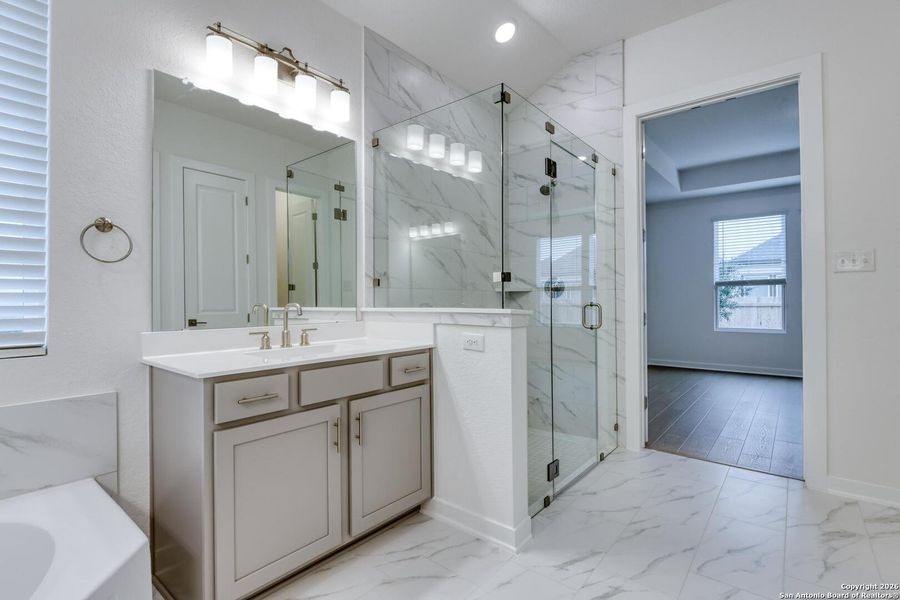 Furnished interior view inside a new home in , Schertz (Image 12).