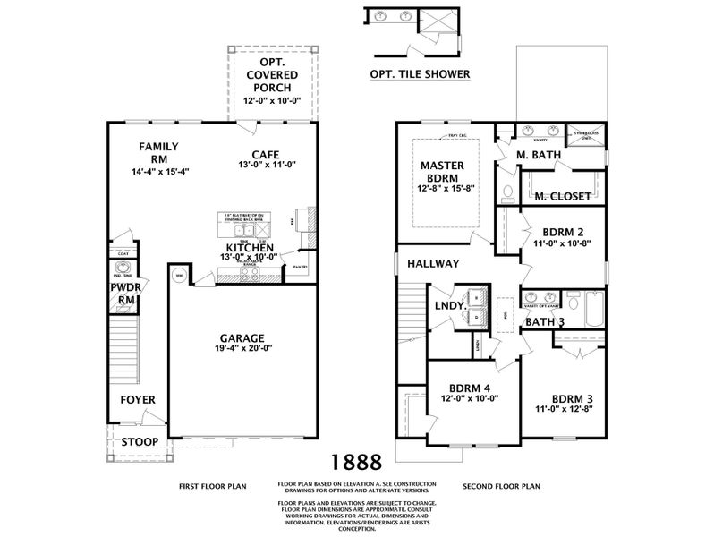 The 1888 Floor Plan by Ivey Homes