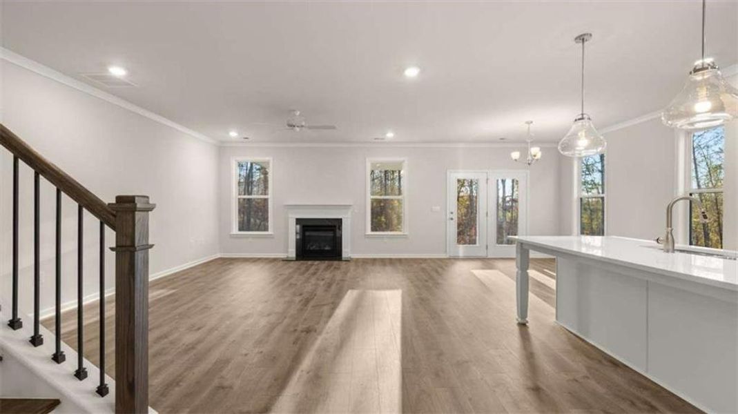 Furnished interior view inside a new home in Water Oak Estates, Lawrenceville (Image 10).