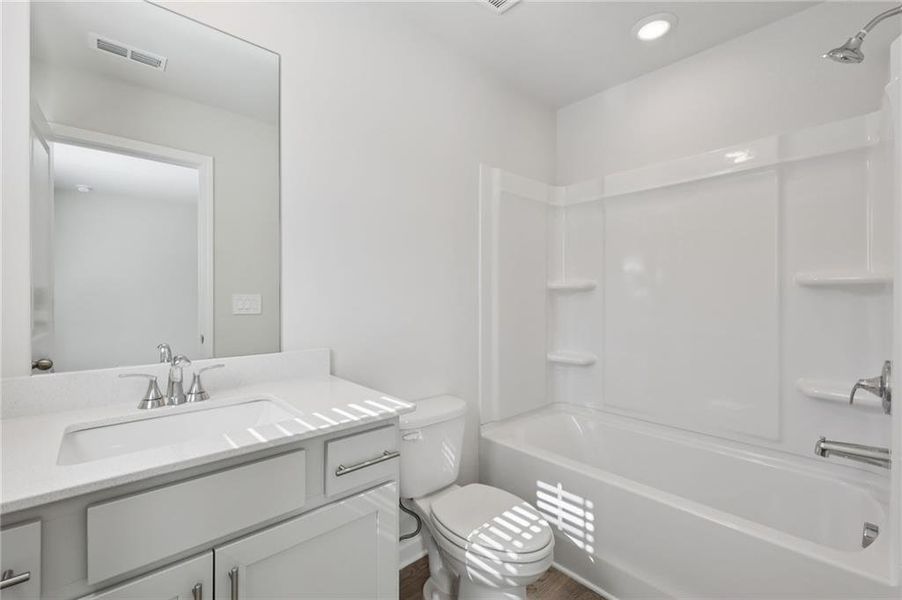 Furnished interior view inside a new home in Parkside at Grayson, Grayson (Image 17).