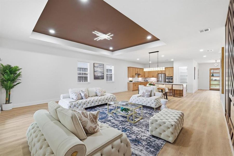 Furnished interior view inside a new home in , Denton (Image 15).