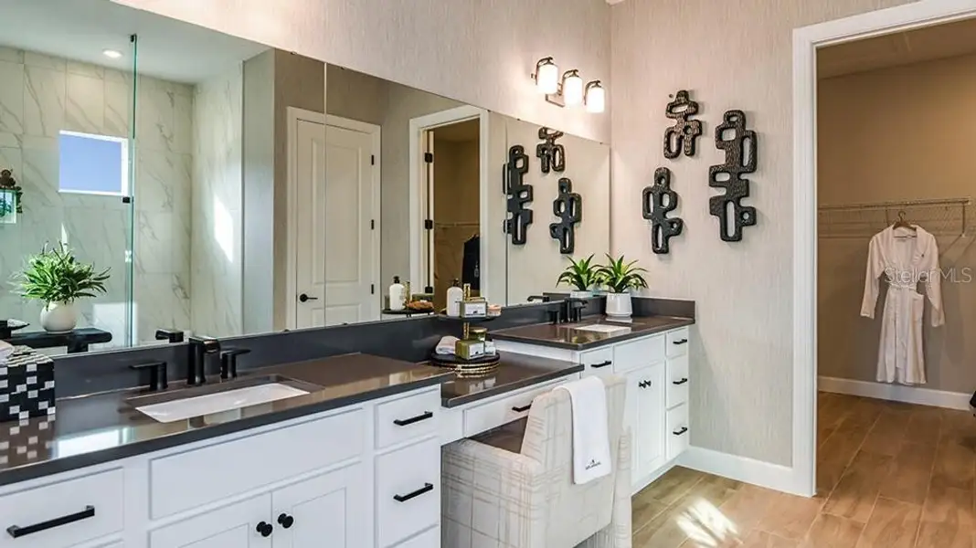 Furnished interior view inside a new home in Esplanade at Westview, Kissimmee (Image 18). Furnished interior view inside a new home in Esplanade at Westview, Kissimmee (Image 18).