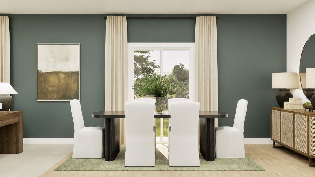 Furnished interior view inside a new home in Cypress Preserve: Juniper Collection, Moncks Corner (Image 6). Furnished interior view inside a new home in Cypress Preserve: Juniper Collection, Moncks Corner (Image 6).