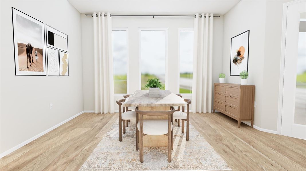 Furnished interior view inside a new home in Anniston, Katy (Image 21).