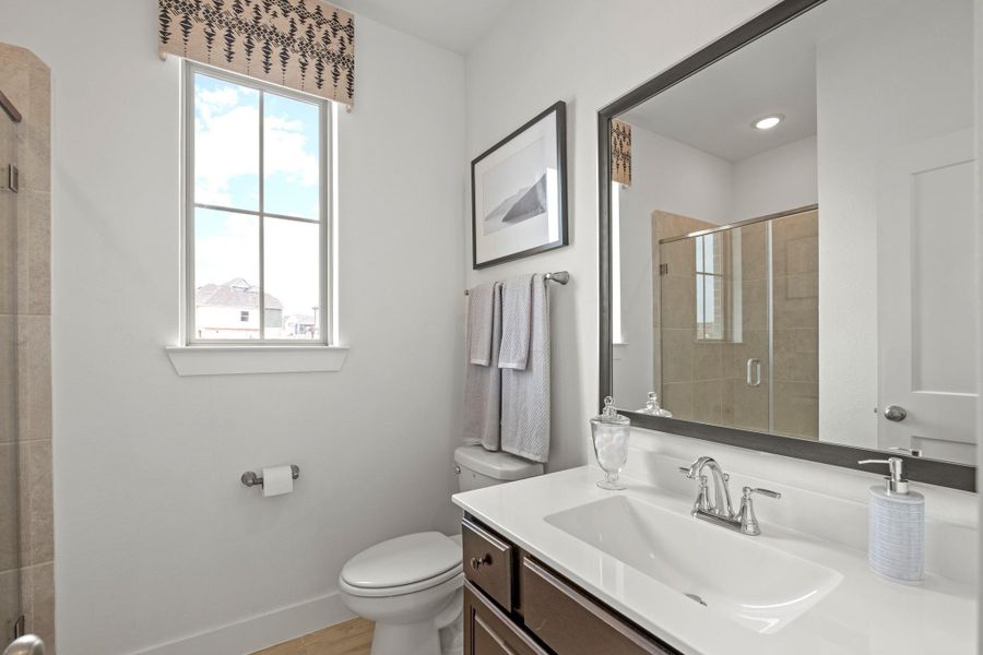 Furnished interior view inside a new home in Elyson, Katy (Image 9).