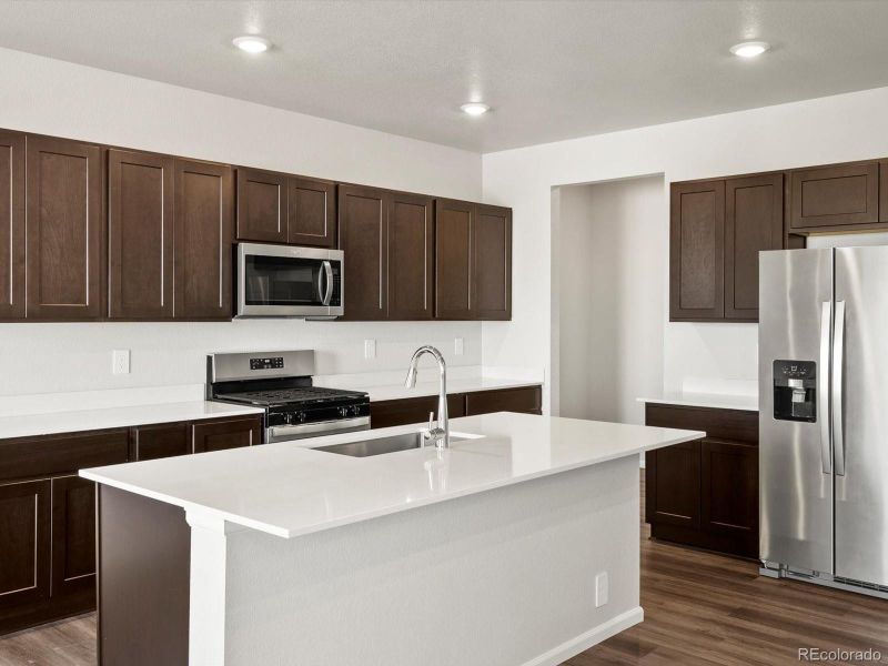 Furnished interior view inside a new home in Poudre Heights: The Lakes Collection, Windsor (Image 13).