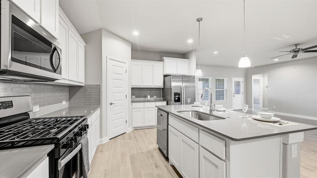 Furnished interior view inside a new home in Parkerville Meadows, DeSoto (Image 5).