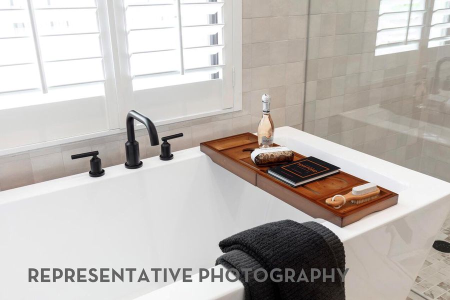 Close-up of interior finishes inside a home in Easton Park, Austin (Image 19).