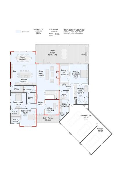 Main level plan Main level plan