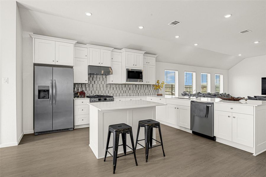 Furnished interior view inside a new home in Sunterra, Katy (Image 7). Furnished interior view inside a new home in Sunterra, Katy (Image 7).