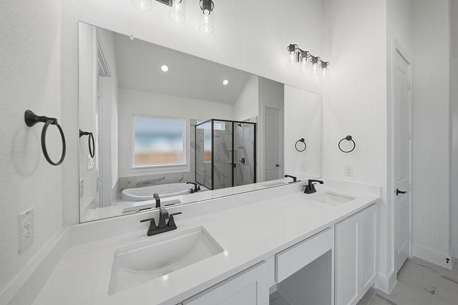 Furnished interior view inside a new home in Brookhollow West, Prosper (Image 12).