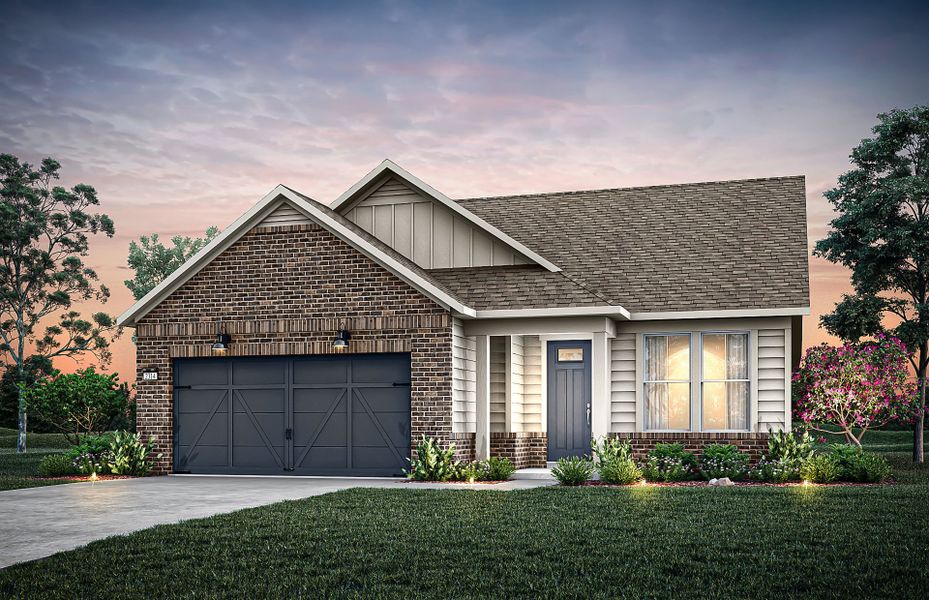 Representative exterior photo of a completed home built from the Mainstay by Del Webb in Del Webb Southern Oaks, Newnan, GA (Image 19).