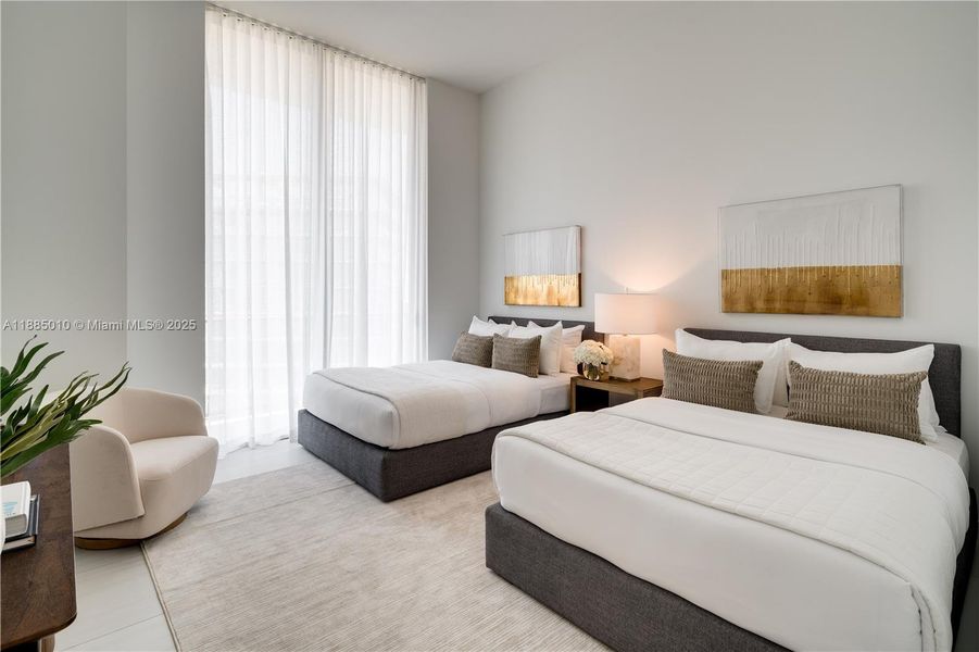 Furnished interior view inside a new home in Mr. C Residences, Miami (Image 28).