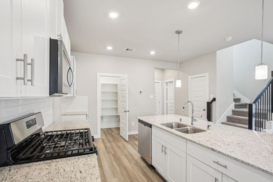 Furnished interior view inside a new home in Kemah Crossing - City Series, Kemah (Image 31). Furnished interior view inside a new home in Kemah Crossing - City Series, Kemah (Image 31).