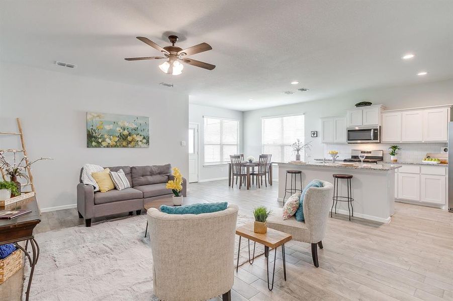 Furnished interior view inside a new home in , Fort Worth (Image 15).