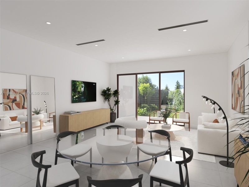 Furnished interior view inside a new home in , Fort Lauderdale (Image 11).