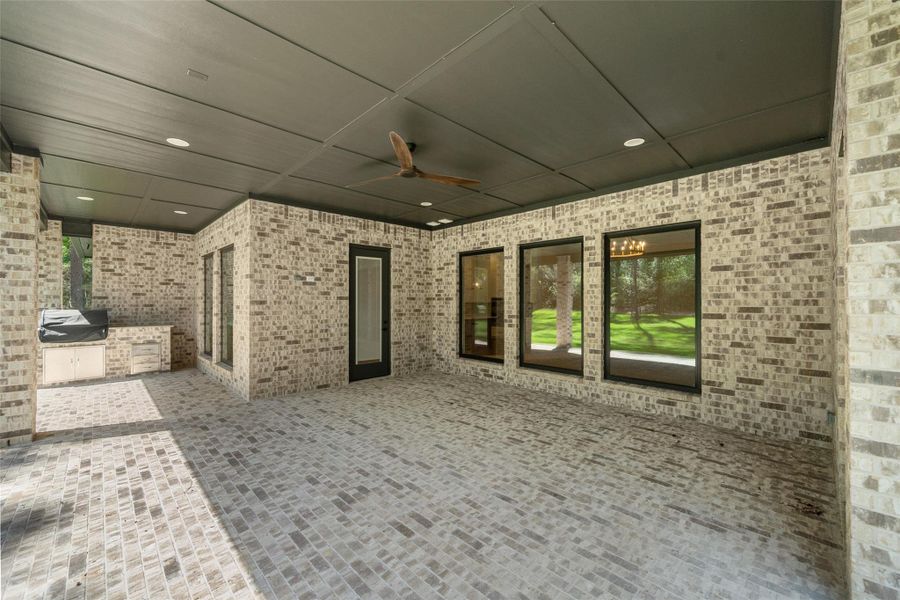Exterior details and patio area of a home in , Plantersville (Image 23).