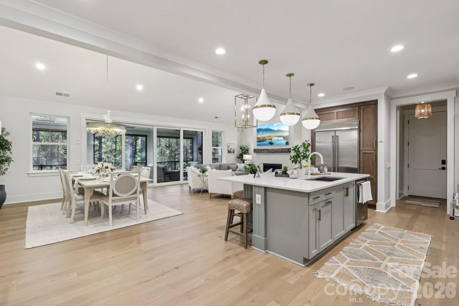 Furnished interior view inside a new home in , Charlotte (Image 12). Furnished interior view inside a new home in , Charlotte (Image 12).