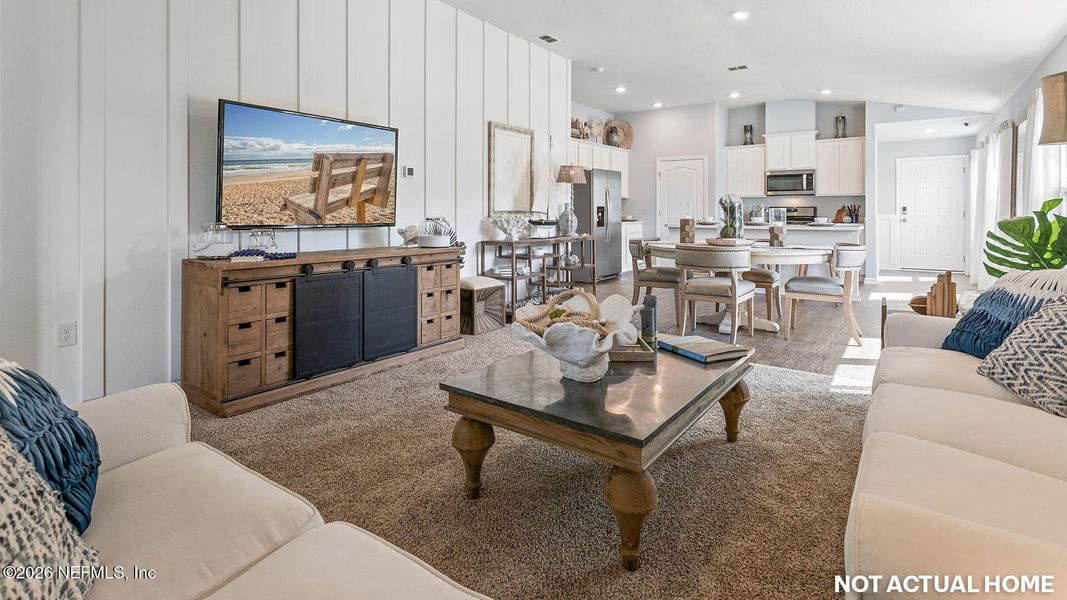 Furnished interior view inside a new home in Grand Reserve, Bunnell (Image 28). Furnished interior view inside a new home in Grand Reserve, Bunnell (Image 28).
